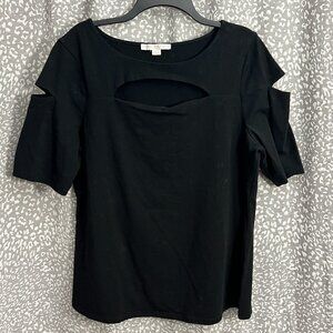 Boston Proper Cut-out T-Shirt